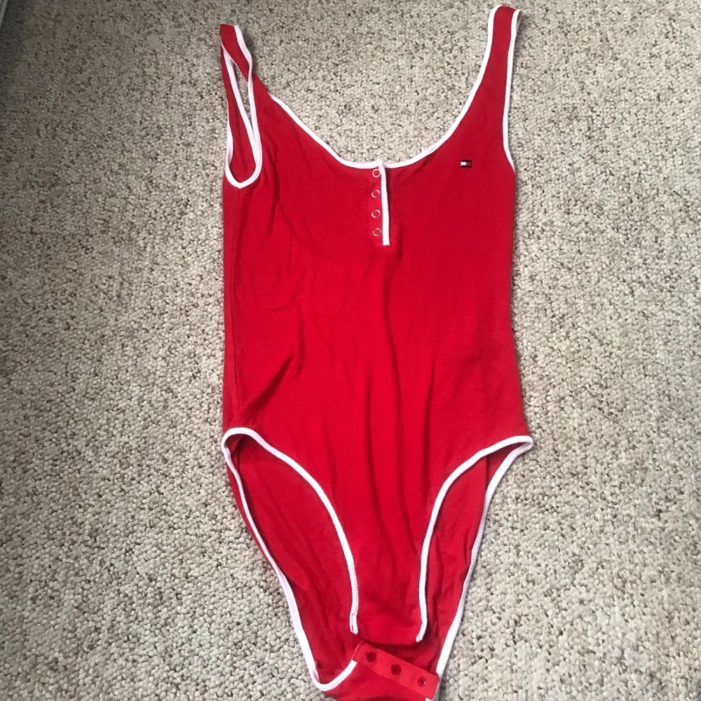 Tommy Hilfiger Red Bodysuit